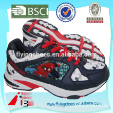 fashion child sports shoes with cool cartoon spider man